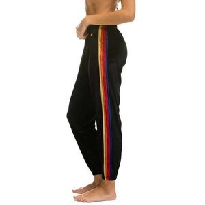 Aviator Nation velvet stripe sweats